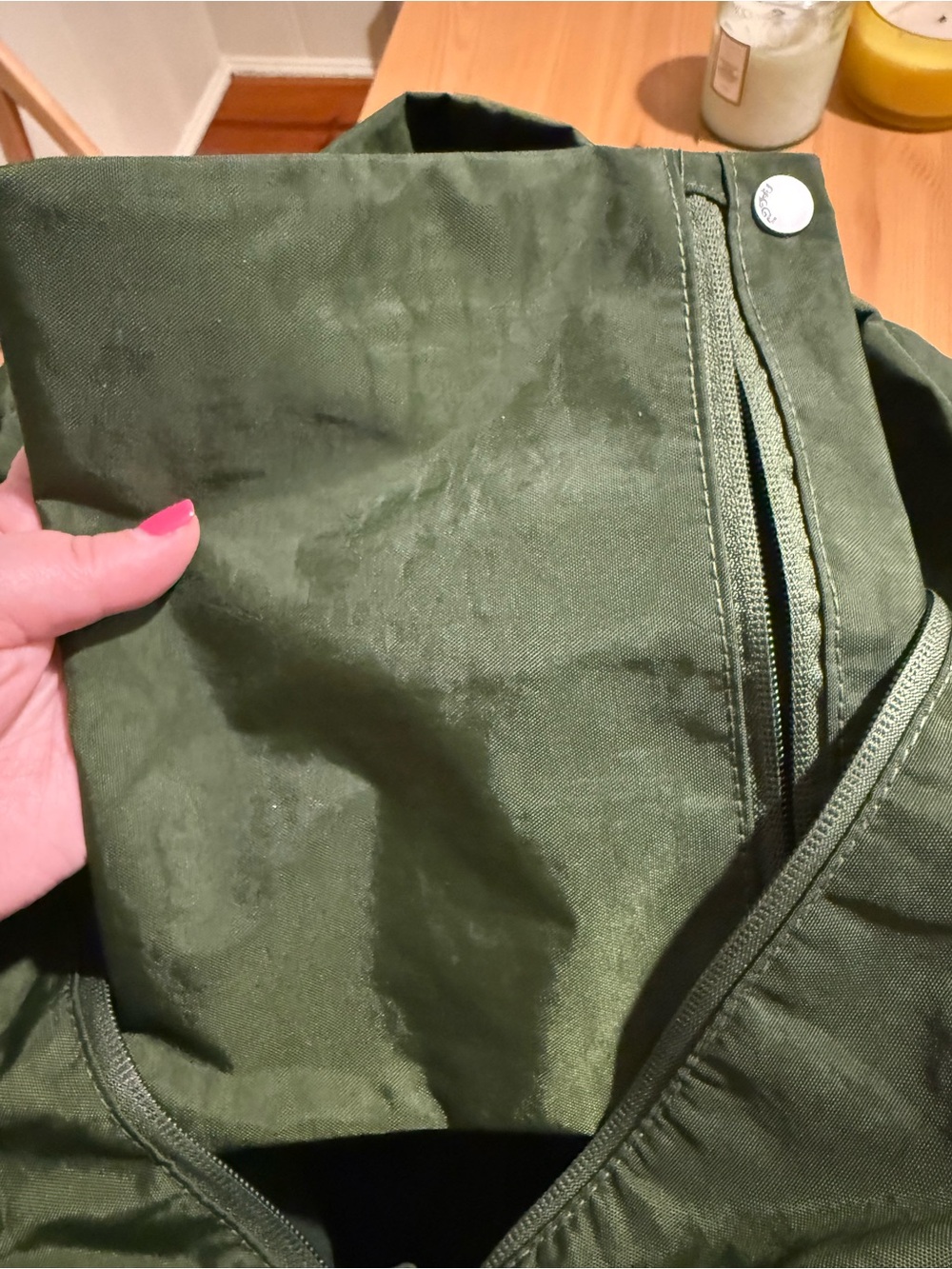 Baggu cloud bag green (I think it was listed as forest green?) - Picture 4 of 6